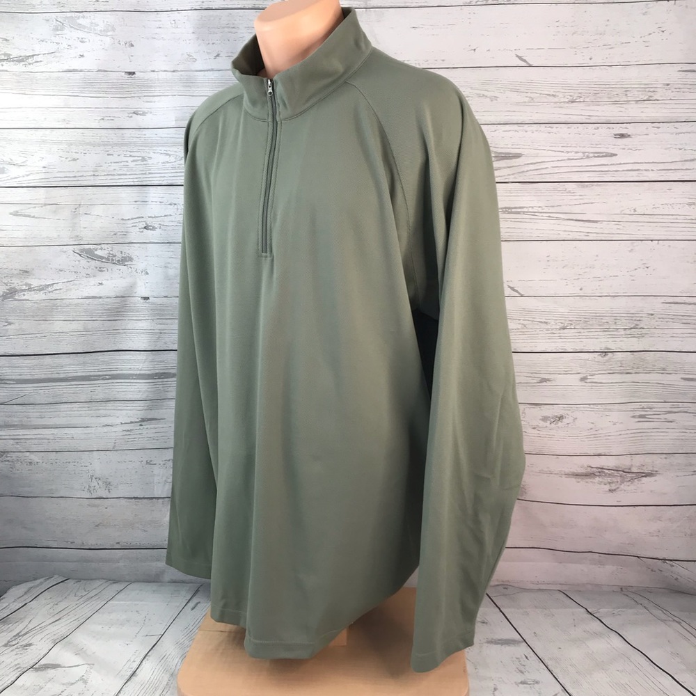 Tri-Mountain Performance Pullover Polo Long Sleeves Size 2XL